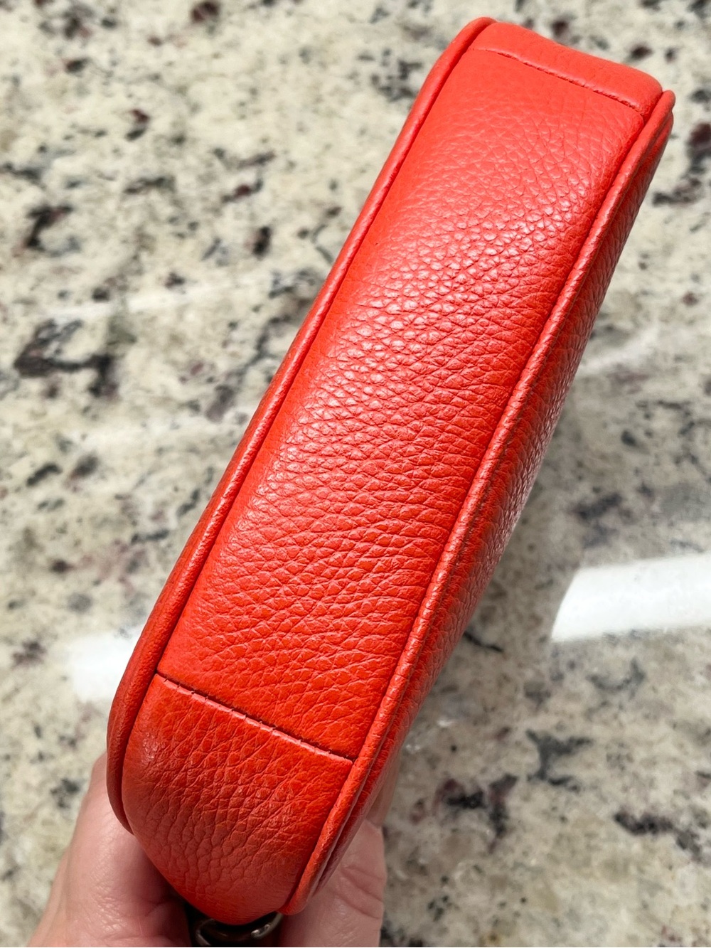 Coach Nolita Orange Pebbled Leather Wristlet/Mini Bag EUC - Picture 6 of 10